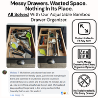Adjustable Bamboo Drawer Dividers