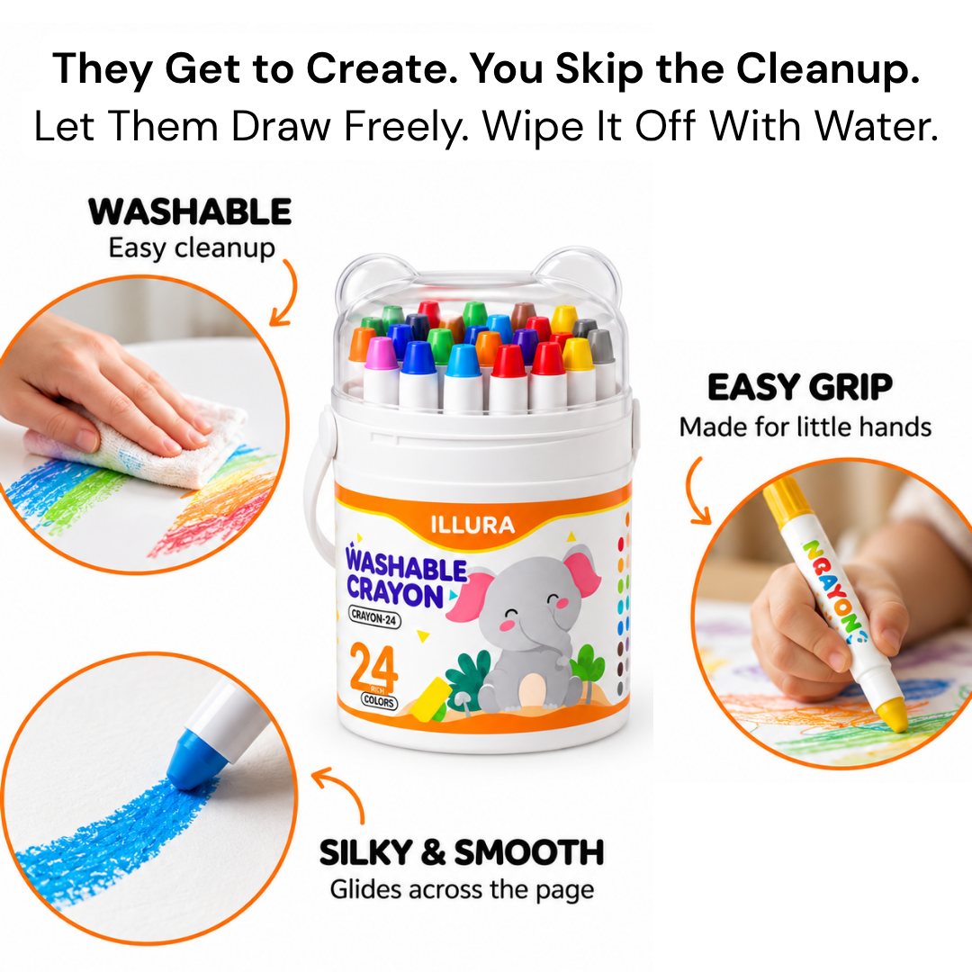 EasyWipe Washable Crayons