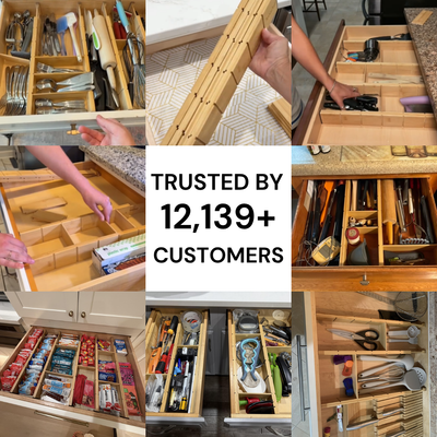 Adjustable Bamboo Drawer Dividers